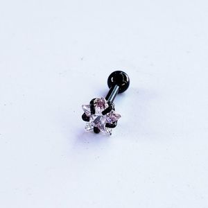 16g star cartilage piercing tragus helix ear